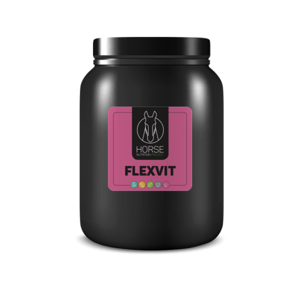 Flexvit est un complément alimentaire pour chevaux de la marque HNP-Horse Nutrition Project